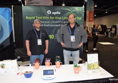 Dave Rambow and Robert Emmitt of Agdia. Not too long ago, the company released an RNA-based assay for the detection of Lettuce chlorosis virus, an emerging pathogen in cannabis.